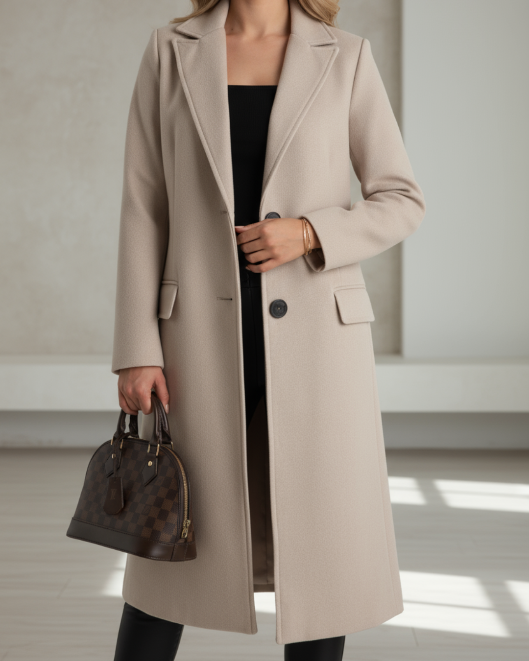 Judith | Elegant Long Wool Coat