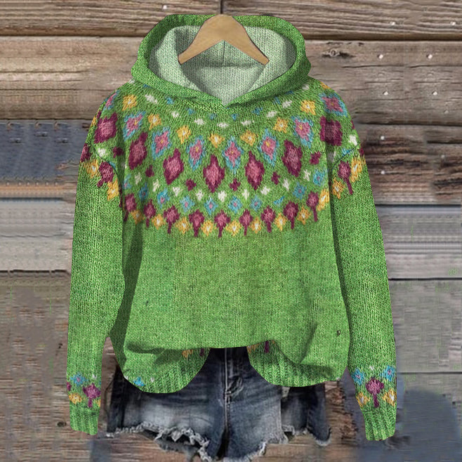 CAROLE | COSY WARM NORDIC HOODIE