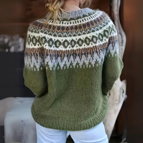 Eleanor™ | Cozy Woven Pattern Sweater