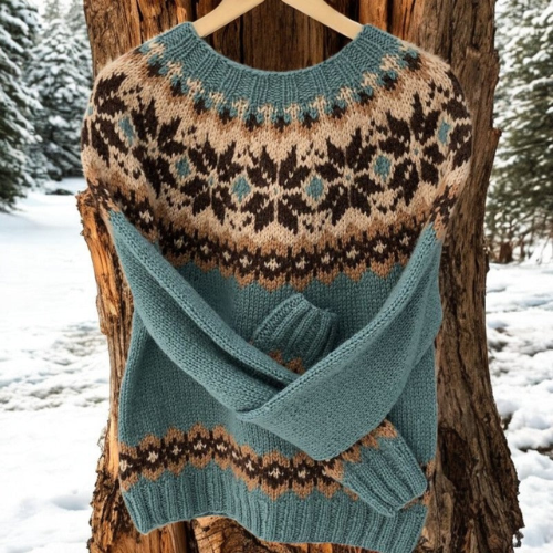 Portia™ | Stylish Fair Isle Sweater