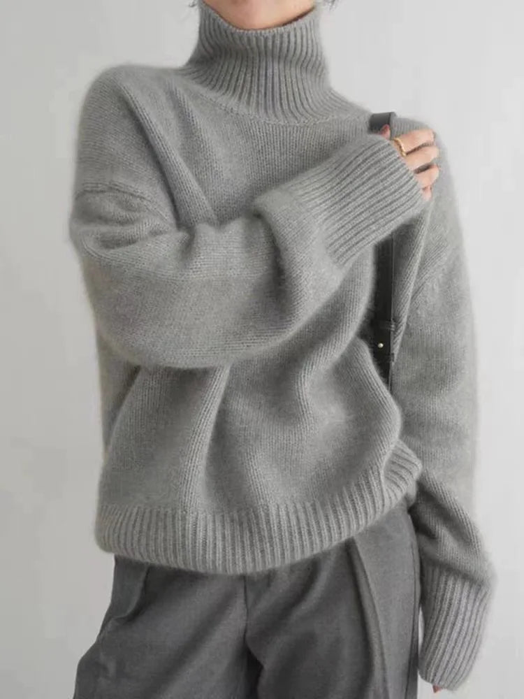 Annelise – High Neck Cashmere Jumper