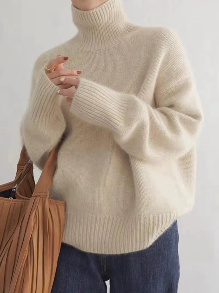 Annelise – High Neck Cashmere Jumper