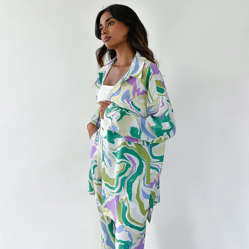 Zyra - Bold Swirl Print Set