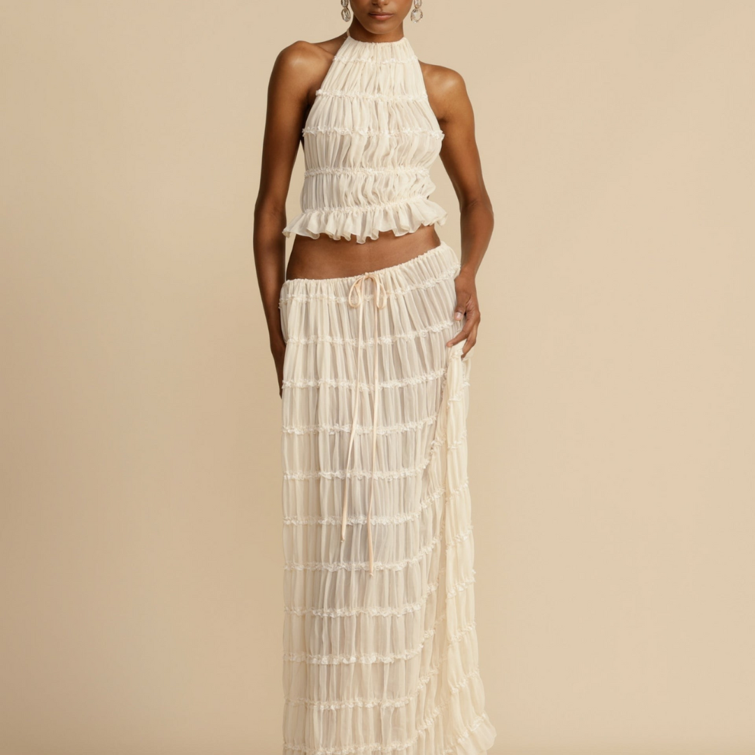 WENDY - Halter Top and Skirt Set