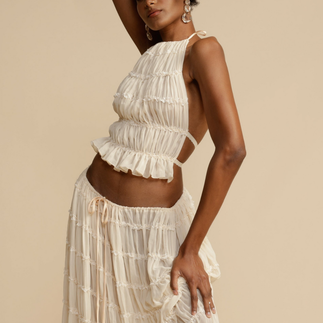WENDY - Halter Top and Skirt Set