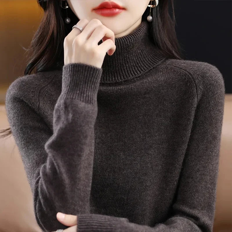 Isla London | Elegant Cashmere Turtleneck Pullover