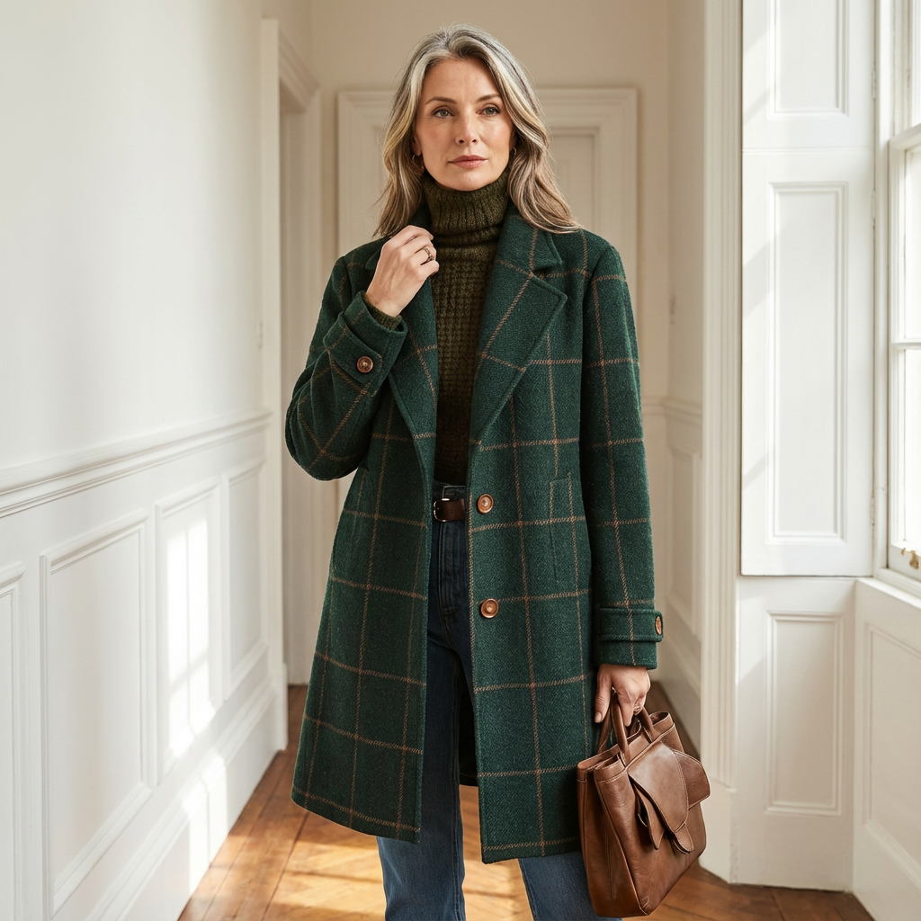 Cambridge Wool Check Coat