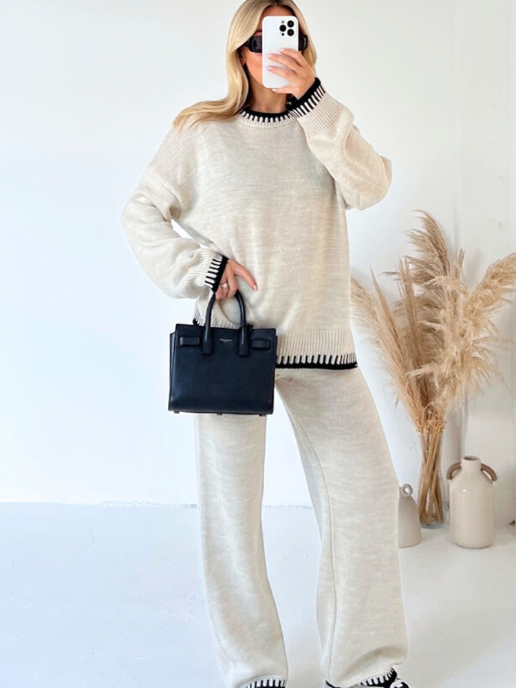 Cuddle I Cozy Contrast Knit Co‑Ord