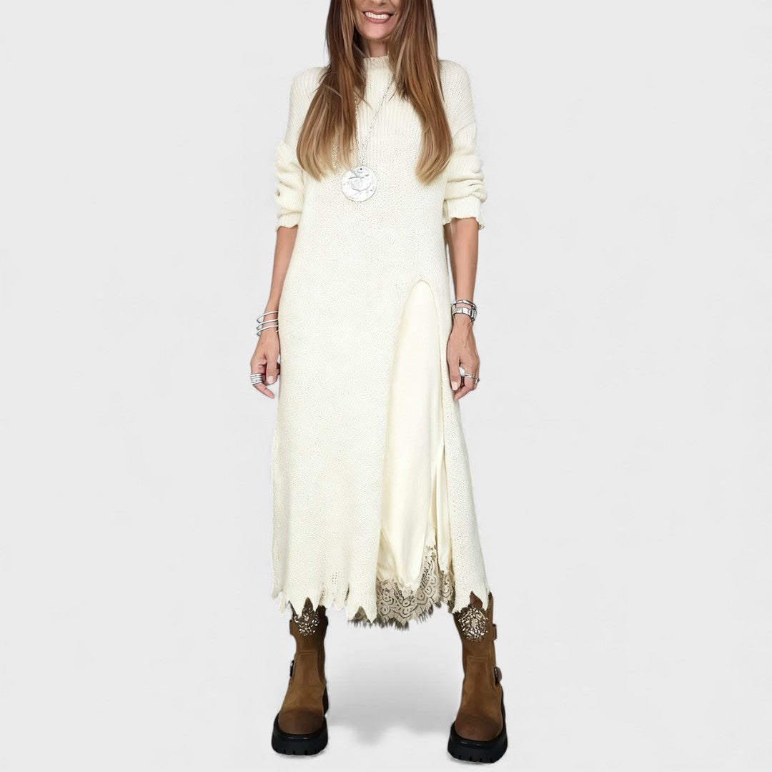 Lena | Elegant Long Knit Dress