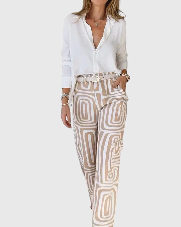 Emiliana | Stylish Pants + Free Blouse & Belt