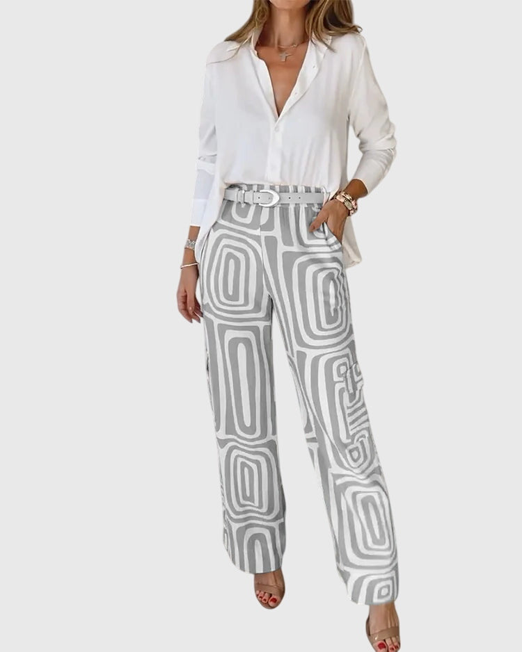 Emiliana | Stylish Pants + Free Blouse & Belt