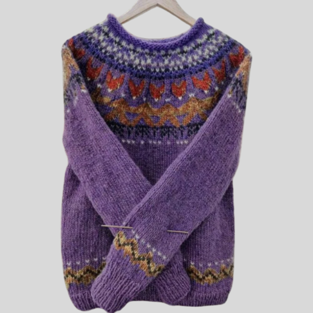 Ainsley™ | Woven Patterned Sweater