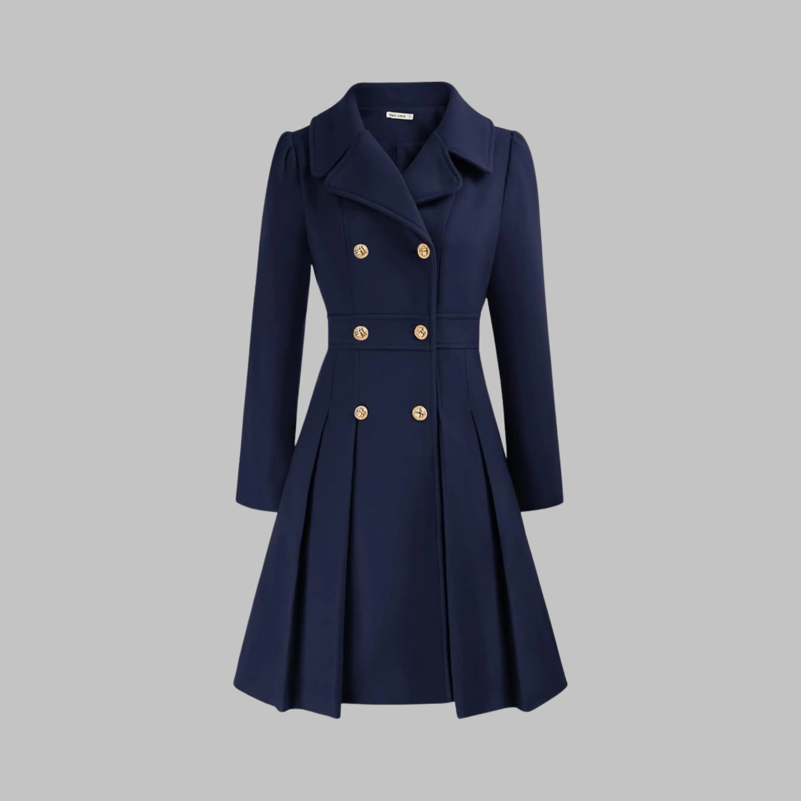 DAMI™ - Classy Double Button Long Sleeve Coat