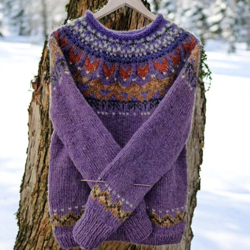 Ainsley™ | Woven Patterned Sweater