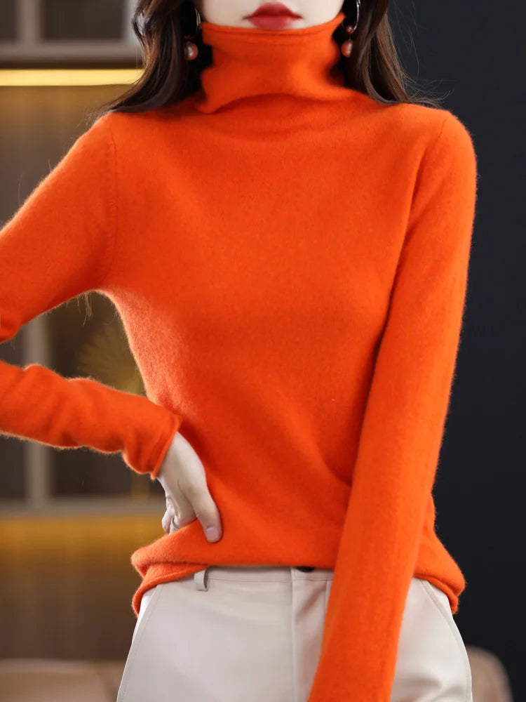Evelyne London | Cashmere Roll Neck Sweater