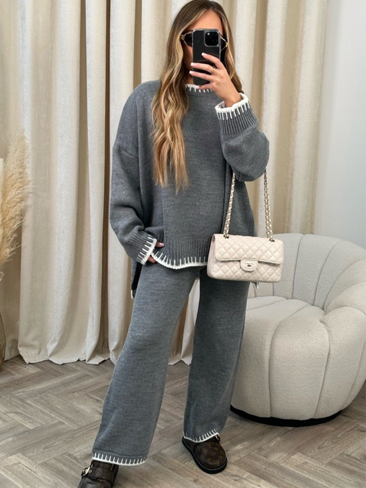 Cuddle I Cozy Contrast Knit Co‑Ord